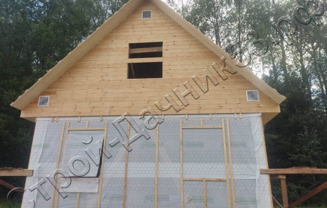 4 Каркасно-щитовой дом Д-59, 6x6м, 69.8 М², Московская область, Шаховской район, деревня Рябинки (5)